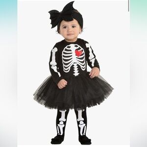 Halloween Baby Bones Skeleton Costume 6-12 Months